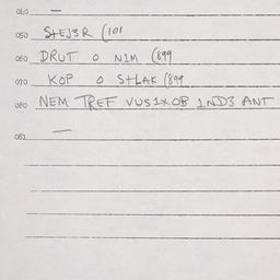 Eastern questionnaire, answ...