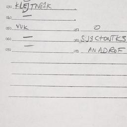Eastern questionnaire, answ...