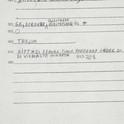 Eastern questionnaire, answ...