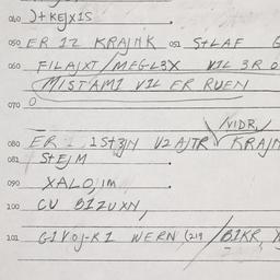 Eastern questionnaire, answ...