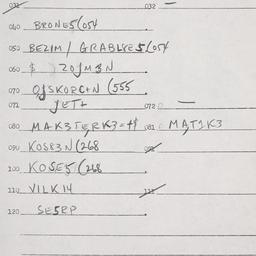 Eastern questionnaire, answ...