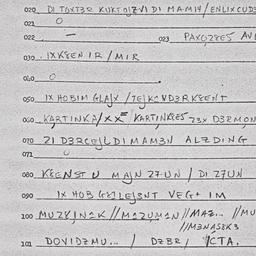 Eastern questionnaire, answ...