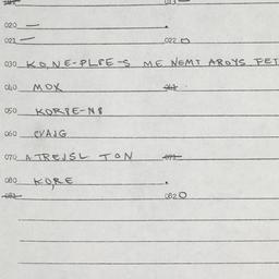 Eastern questionnaire, answ...