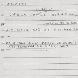 Eastern questionnaire, answ...