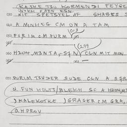 Eastern questionnaire, answ...