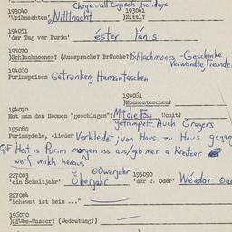 Western questionnaire, answ...