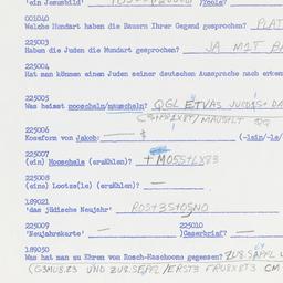 Western questionnaire, answ...