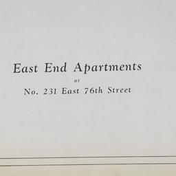 East End Apartments, 231 E....