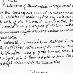 Letter from Edward A. Shils...