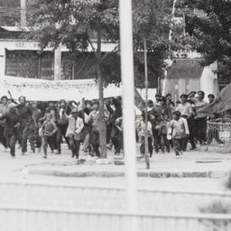 Tibetan demonstrators calli...