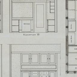 Kitchen elevations, plan
