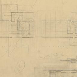 Three plans, elevation