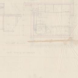 Utility room plan, section ...