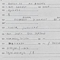 Eastern questionnaire, answ...
