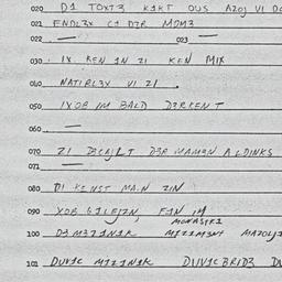 Eastern questionnaire, answ...