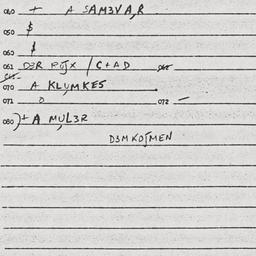 Eastern questionnaire, answ...