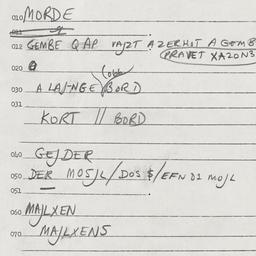 Eastern questionnaire, answ...
