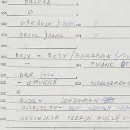 Eastern questionnaire, answ...