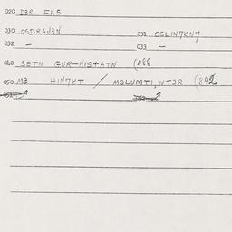 Eastern questionnaire, answ...