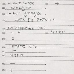 Eastern questionnaire, answ...