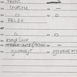 Eastern questionnaire, answ...