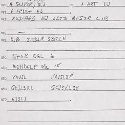Eastern questionnaire, answ...
