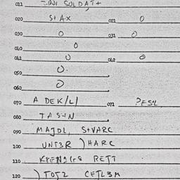 Eastern questionnaire, answ...