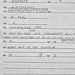 Eastern questionnaire, answ...