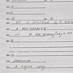 Eastern questionnaire, answ...