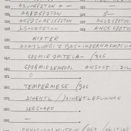 Eastern questionnaire, answ...