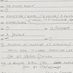Eastern questionnaire, answ...