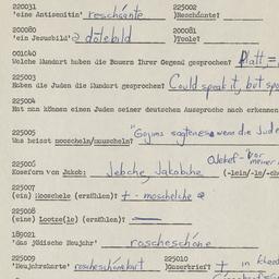 Western questionnaire, answ...