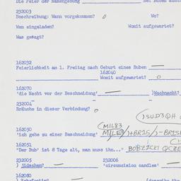 Western questionnaire, answ...