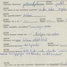 Western questionnaire, answ...