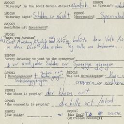 Western questionnaire, answ...