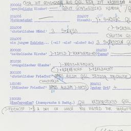 Western questionnaire, answ...