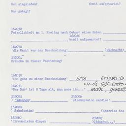 Western questionnaire, answ...