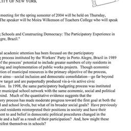 Announcements, 2004-05-13. ...