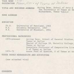 Nominating Committee