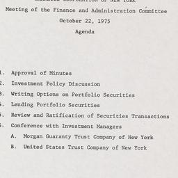 Meeting of the Finance and ...