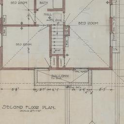 House #2: Second floor plan