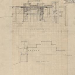 South, north elevations