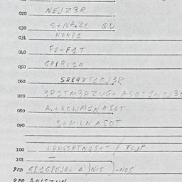 Eastern questionnaire, answ...