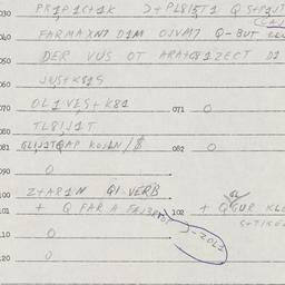 Eastern questionnaire, answ...