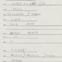 Eastern questionnaire, answ...