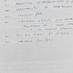 Eastern questionnaire, answ...