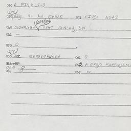 Eastern questionnaire, answ...