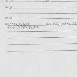 Eastern questionnaire, answ...