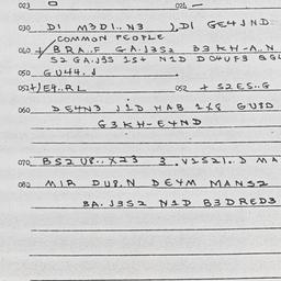 Eastern questionnaire, answ...