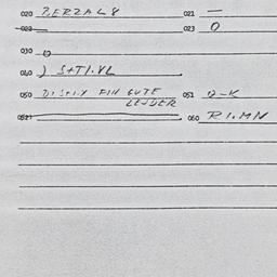 Eastern questionnaire, answ...